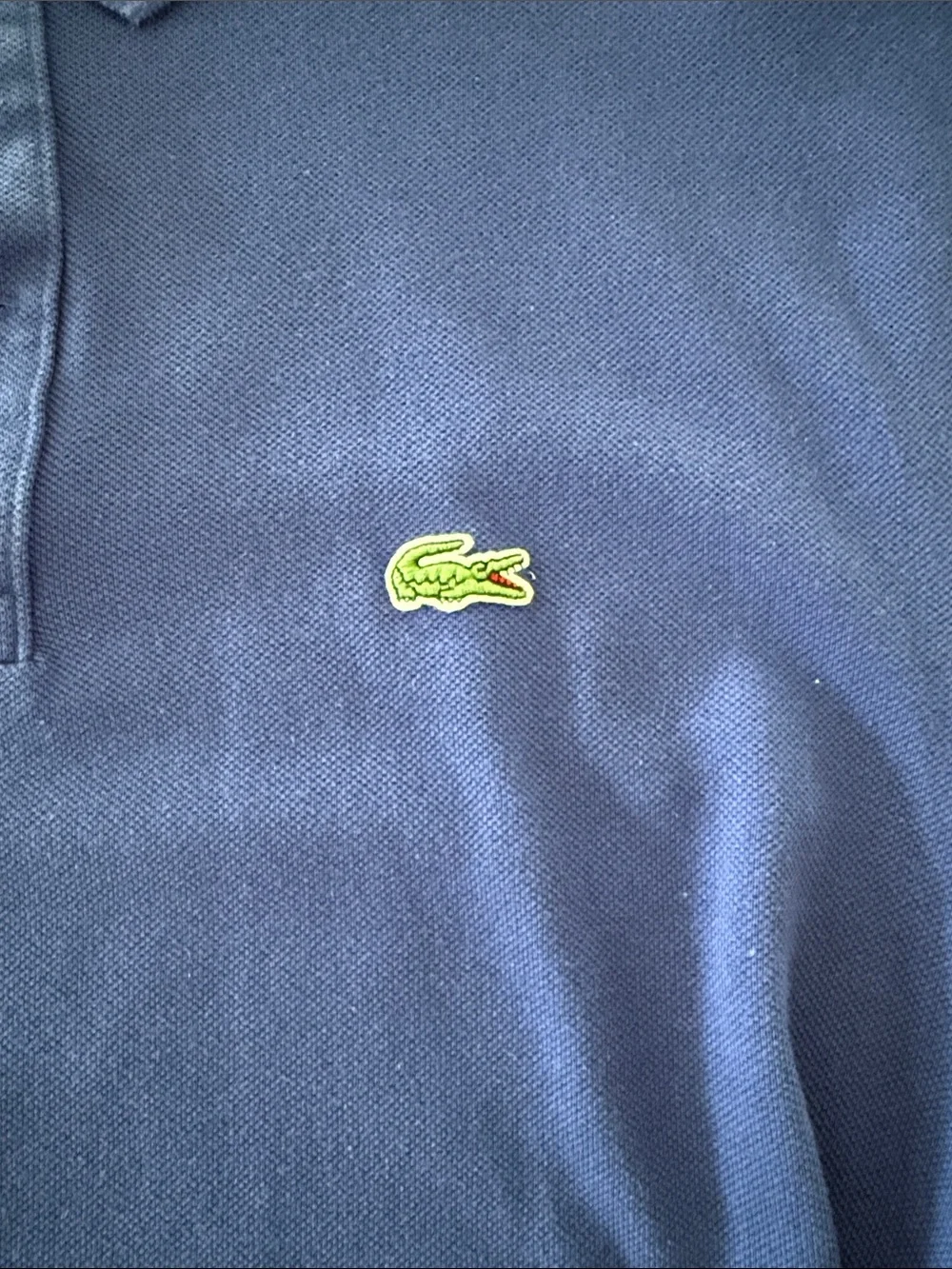 Lacoste Men's Polo Shirt - Royal Blue with Green Croc